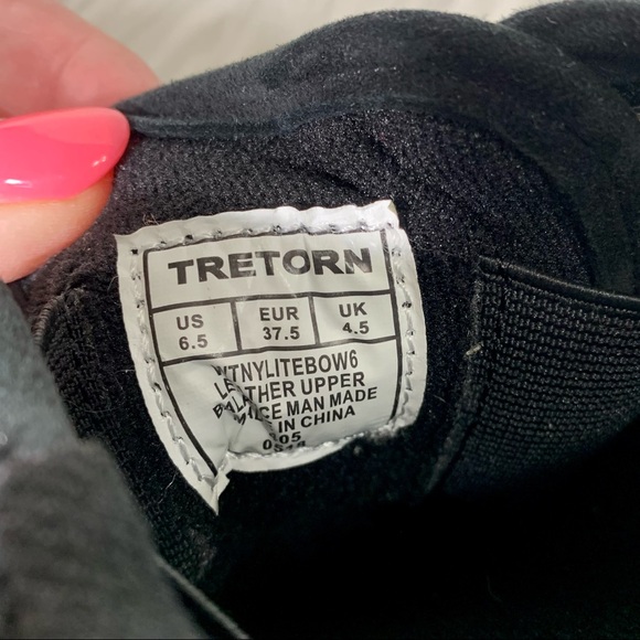 SOLD-Tretorn Black Suede Slip-On Bow Sneakers - Picture 11 of 11